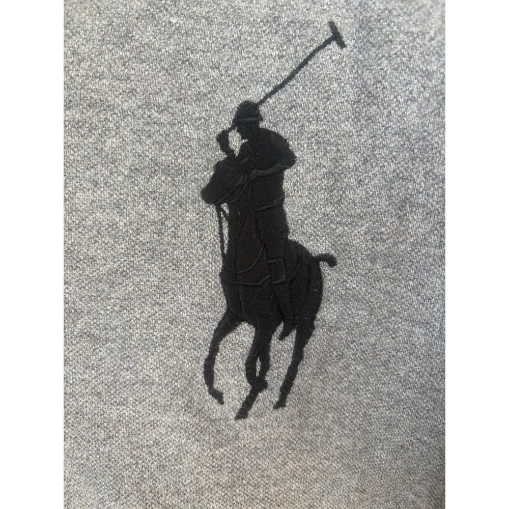 Polo Ralph Lauren Mens XXL Gray Big Pony Custom Fit Short Sleeve Polo Shirt 3 - Picture 3 of 11
